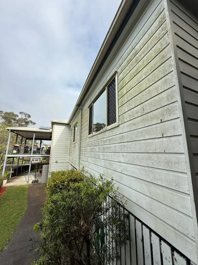 Springwood Before Housewash Side of House 1300 Cleaning Group